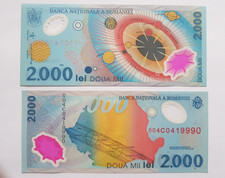 ROMANIA 2000 lei 1999 Commemorative note Polimer P-111A