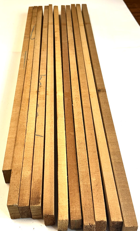 Cello Bass Bars (11), Violin Tone Wood, Seasoned Luthier, Violin Maker