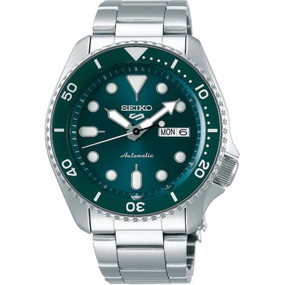 Seiko 5 Sports Automatic Green Dial Men's Watch SRPD61K1