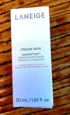 LANEIGE Cream Skin with Cerapeptide Toner & Moisturizer-50 mL/1.69 Oz New Box