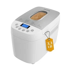 Davivy Bread Maker Machine 3LB with 2 Dough Kneading Paddles,15-in-1 Automati...