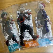 Suntory My Hero Academia Acrylic Keychain Set Deku Bakugo Todoroki Jump Official