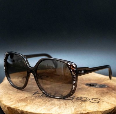 Emilio Pucci Sonnenbrille EP360S durchscheinendes Gestell Gläser mit Farbverl...