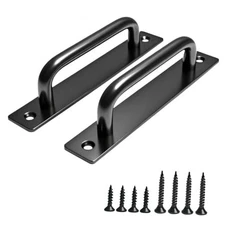 2PCS 5.8 Inches Barn Door Handle, Premium Aluminum Alloy Gate Handle, Sturdy 