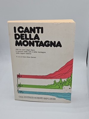 I canti della montagna Barbieri Ed. Napoleone 1983 Italian Language Book