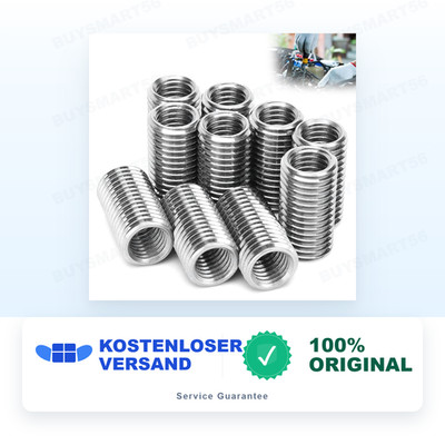 10x Gewindeeinsatz M10 auf M8 Edelstahl V2A Gewindeadapter Reduzierstück 15mm