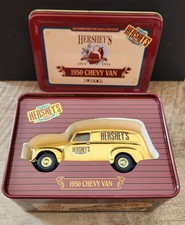 Vintage ERTL Hershey's 1950 Chevy Panel Van in Commemorative Tin Box 1:43 1994