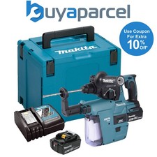 Makita DHR242RTJV 18v LXT Brushless Rotary Hammer Drill + Dust Extractor 5.0ah