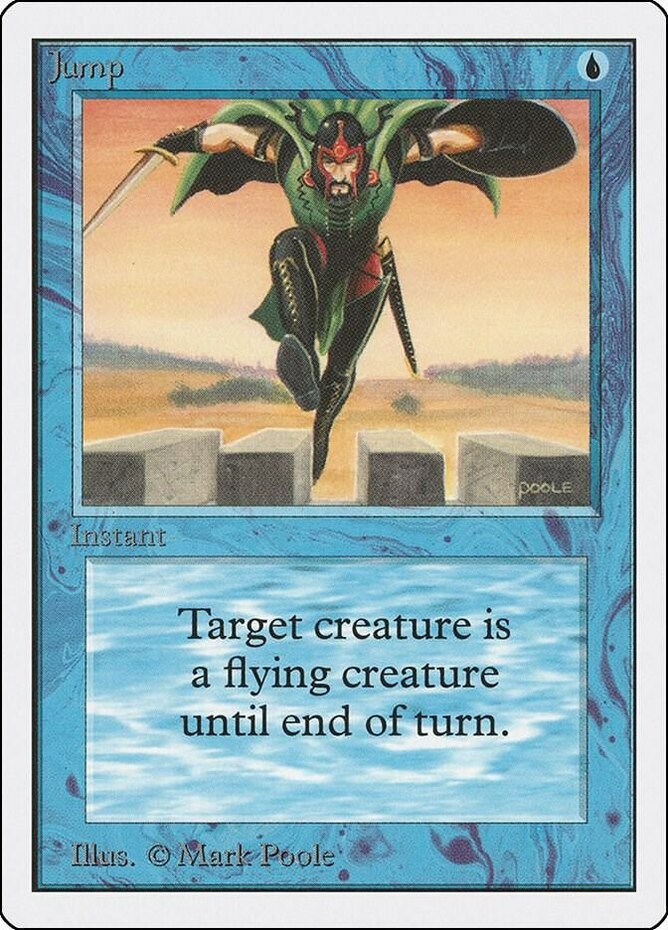 Heavy Play, English MTG Regular Jump Unlimited Magic the Gathering