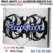 Shroud Electric Fan For Dodge Monaco Polara 67-70 Chrysler Newport 7.2L 1966-70