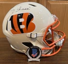 Ja'Marr Chase Autographed Cincinnati Bengals Full Size Retro Helmet Beckett