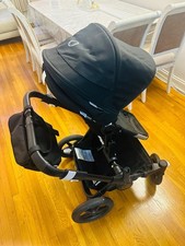 Bugaboo Donkey 3 Stroller Black Single Seat Canopy Missing Handlebar , Basket