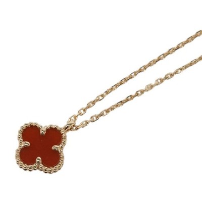 Van Cleef & Arpels VCARN59M00 K18PG Carnelian L:40.5cm Necklace Pre Owned U0616