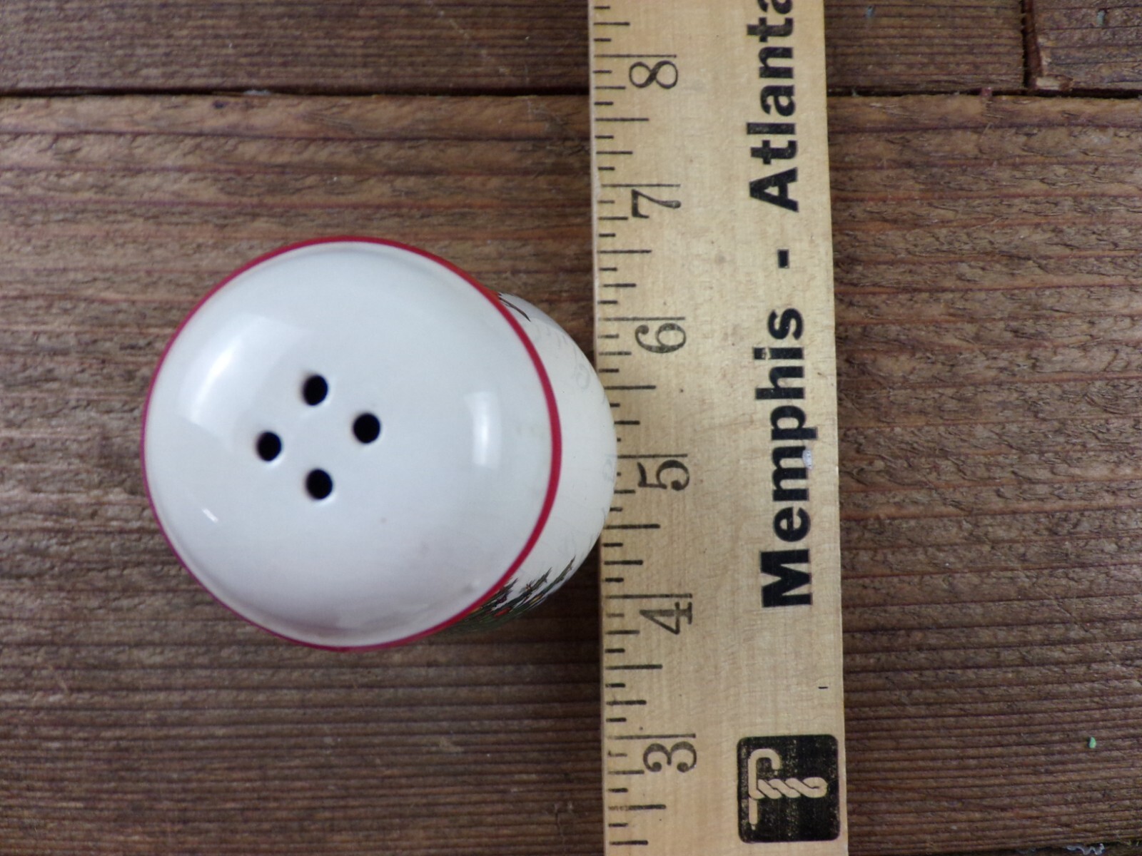 Cuthbertson "Original Christmas Tree Pattern" Salt & Pepper Shakers from 1980s