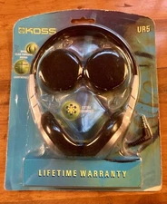 New! Vintage Koss Headphones - UR5 - Factory Sealed - Silver - Extra Cushions