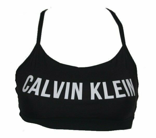Sport Bh Sports Calvin Klein Schwarz Adjustable Schriftzug Gr. S 36 Neu-image