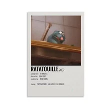 90s room aesthetics poster Ratatouille  Canvas Painting Wall Art Home Dec
