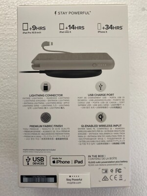 Premium Mophie PowerStation Plus XL 10000mAh Gray : High-Speed Power Charging