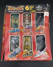 Remco Zybots Changeable Robots 4 Piece Deluxe Gift Set Transformers Gobots 1984