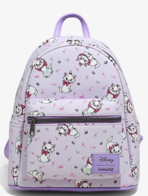 Loungefly Lavender Aristocats Kids Mini Backpack with Pink Accents s-l400.jpg main image 2