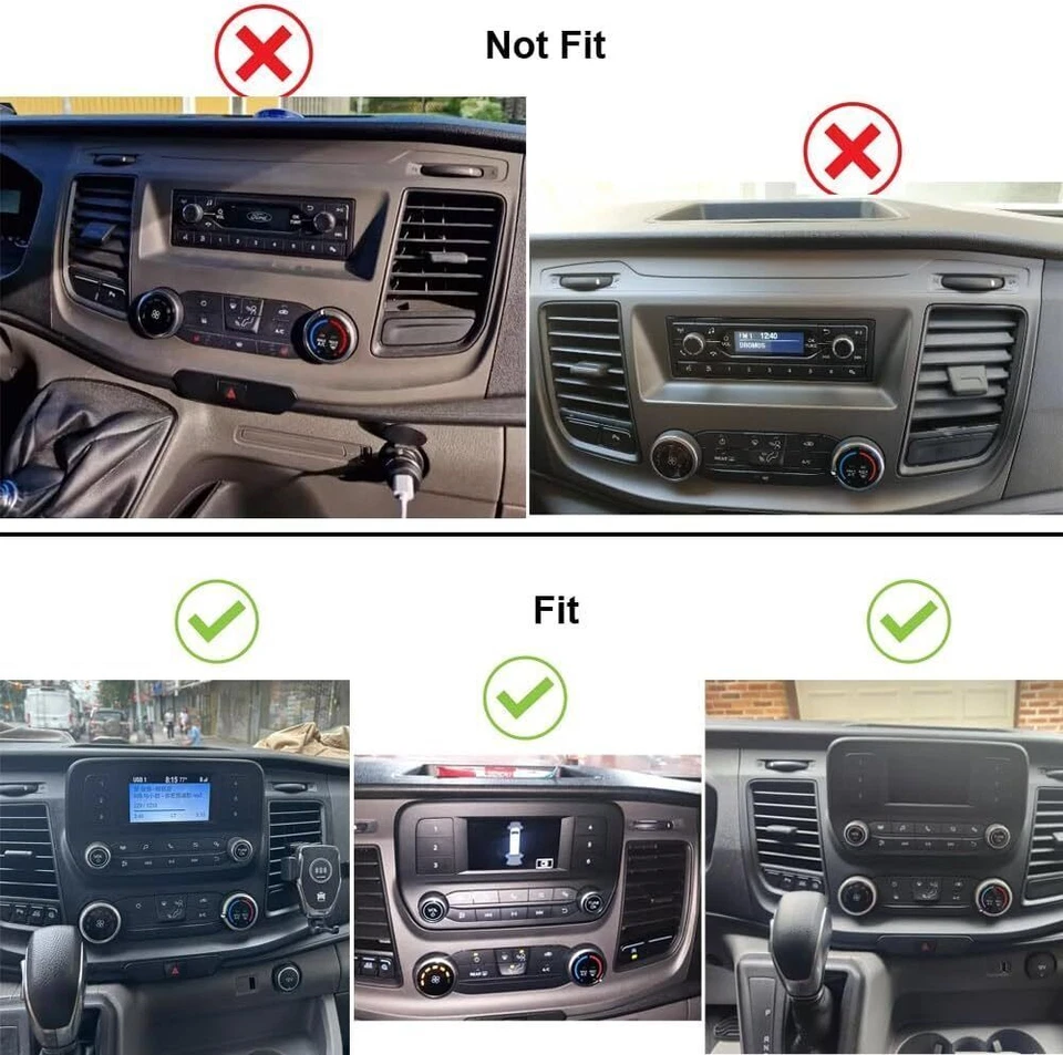 10.1" Apple Carplay Android 15 Stereo Radio BT For 2020-2024 Ford Transit Custom Foto 4 de 4