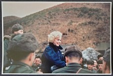 1954 Marilyn Monroe Arrival USA Army USO Korea 5x7 Portrait Photograph