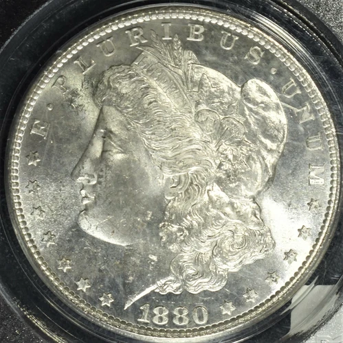 1880 S Morgan Silver Dollar OGH PCGS MS 64 Great Mirrors