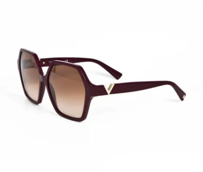 Authentic Valentino brown sunglasses Valentino Eyewear V-gold-ii - Fondant Brown / Gold  main image 4