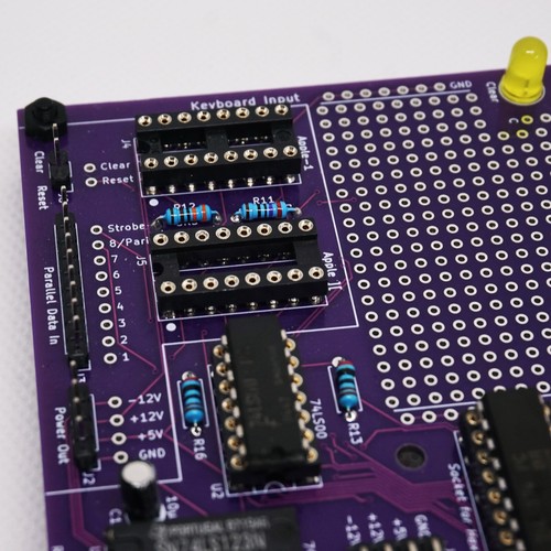 Parallel ASCII Keyboard Tester DIY Kit for e.g. Apple-1 and Apple 2 - Afbeelding 3 van 10