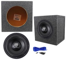 Rockville W10K6D2 V2 10" 2000 Watt Car Audio Subwoofer Sealed Sub Box Enclosure