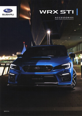 [Catalog] SUBARU WRX STI Accessories 2019 brochure Genuine CBA-VAB