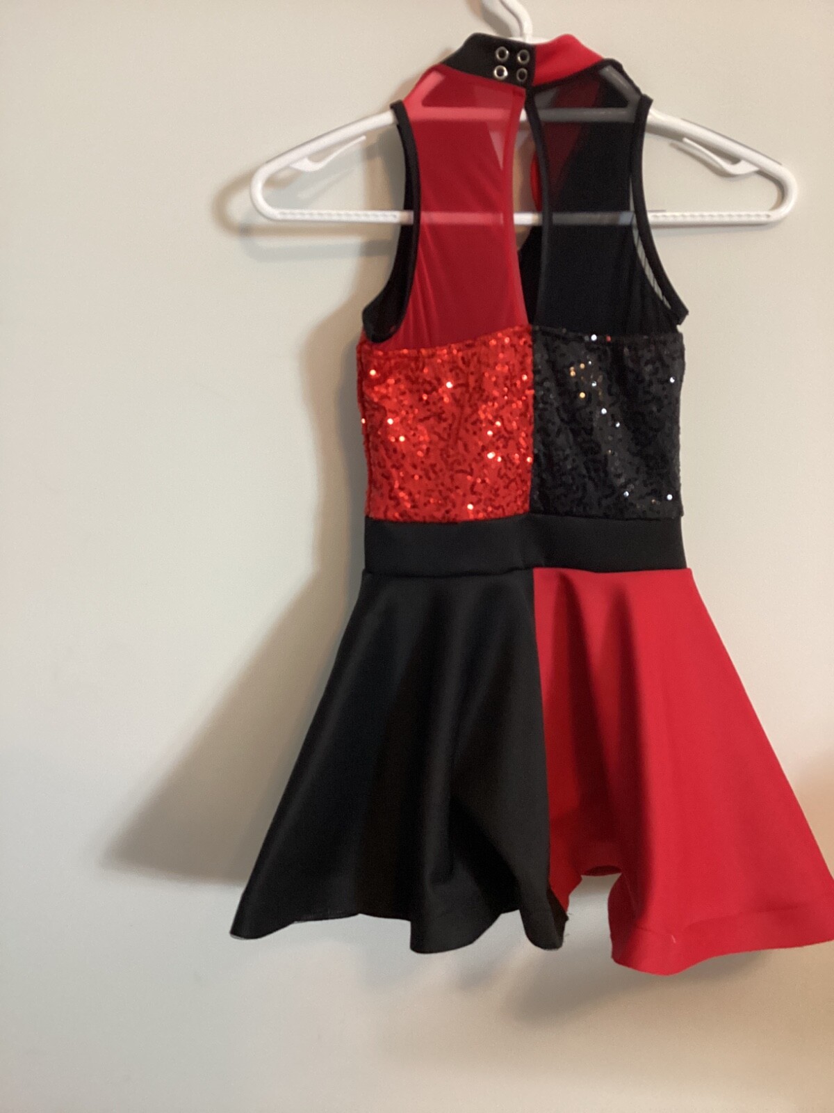 GIRLS WEISSMAN DANCE COSTUME. size MC  red/ black… - image 2