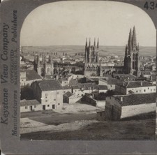 BEAUTIFUL VIEW FROM HILLSIDE OF BURGOS, SPAIN