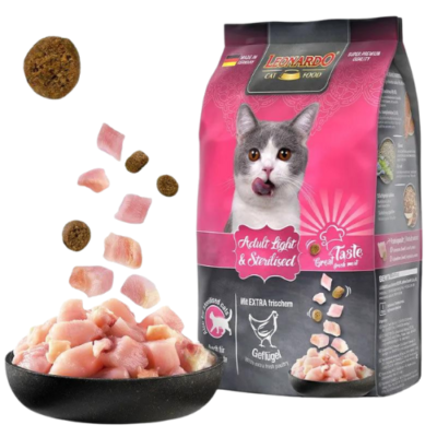 LEONARDO Katzenfutter Adult Lamb 15kg - Trockenfutter Mit 30% Frischem Lamm Für Ausgewachsene Katzen