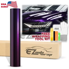 Premium Super Gloss Metallic Midnight Purple Vinyl Car Wrap Sticker Decal Sheet