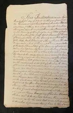1817 MOUNT HOLLY NEW JERSEY HANDWRITTEN MANUSCRIPT DOCUMENT SHINN FAMILY LAND