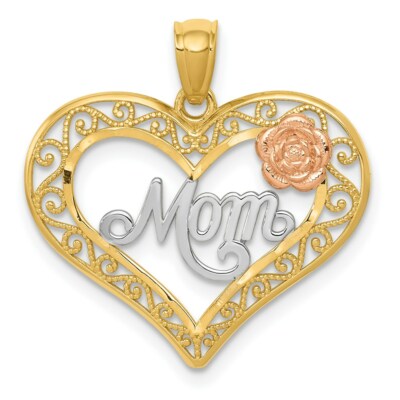 Rose Charm Pendant 0.86 