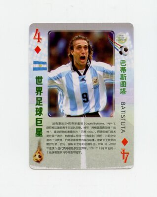 TN07102 GABRIEL BATISTUTA World Soccer Superstars Card | eBay