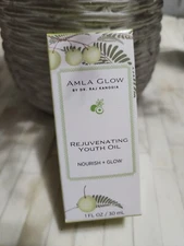 Amla Glow Rejuvenating Youth Oil 1 fl oz By Dr. Raj Kanodia NEW Sealed w/ Box 