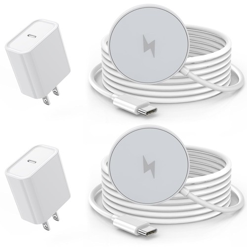 Magnetic Wireless Charger for iPhone 16 15,2Pack 6FT 15W Apple Fast Mag-Safe - 第 1/7 張圖片