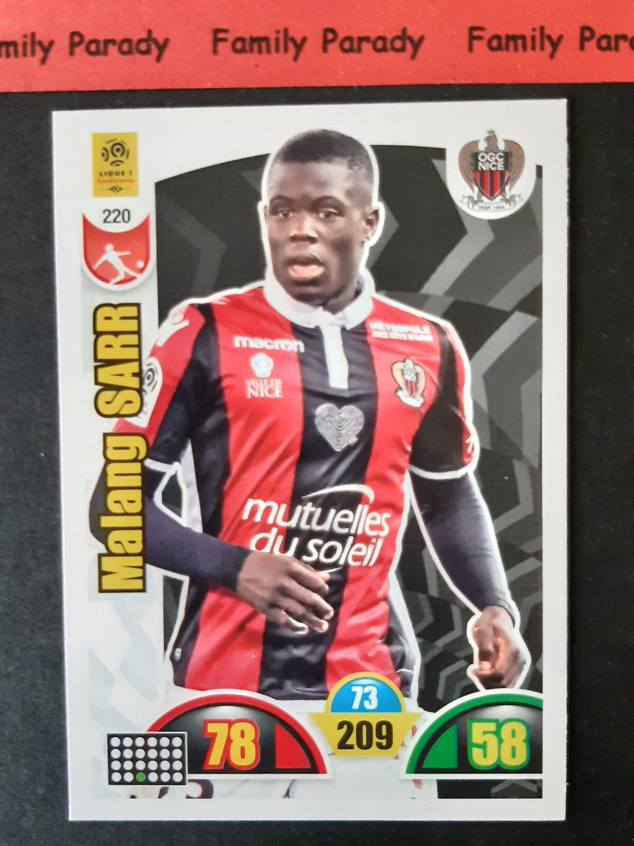 Carte De Collection Adrenalyn Signée OGC Nice Ligue 1 - Joueur SARR, Cartes De Football OGCN