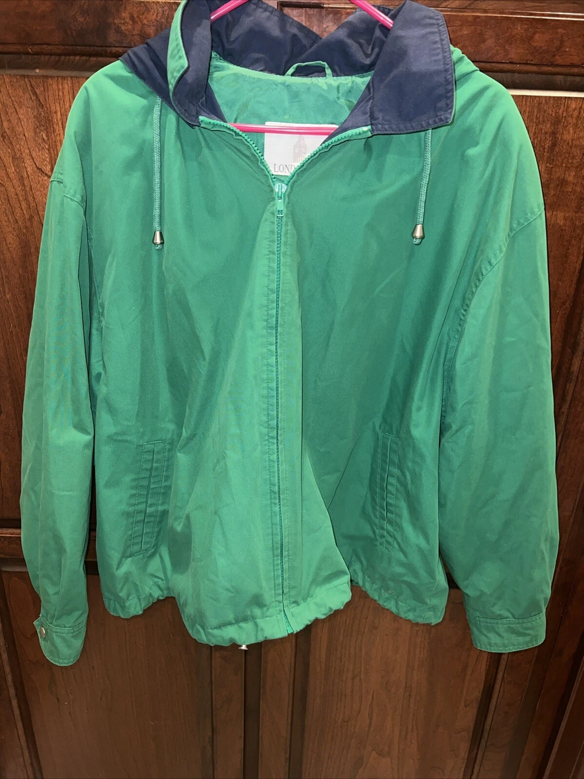 Vintage London Fog Green Jacket Size XL Reg. with Removable Hood
Opens in a new window or tab