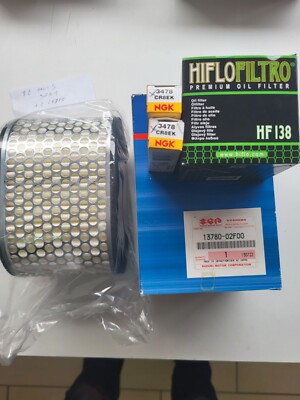 Kit Filtre à Air + Filtre à Huile + Bougies AHL - Compatible Honda CRF250R/CRF450R 2002-2009 - Entretien Moto Cross/enduro - 5