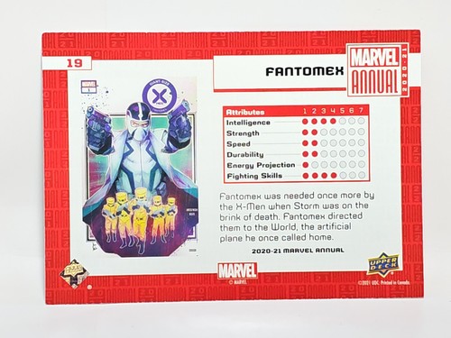 2019-20 & 2020-21 Marvel Annual UPPER DECK Trading Cards You Pick! - Picture 75 of 151