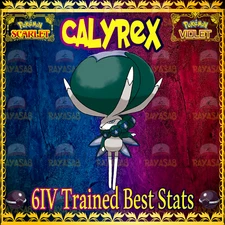 Pokemon Scarlet & Violet ⚡Calyrex⚡ Legendary 6IV Trained Best Stats Home