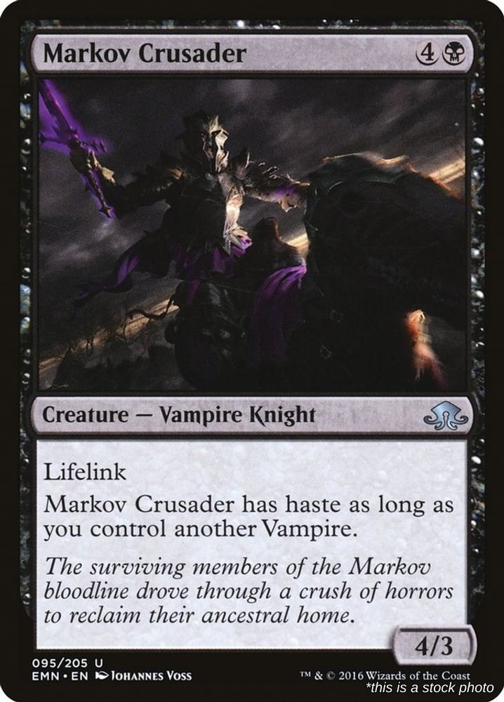 Markov Crusader (EMN 95), Normal, Eldritch Moon, MTG