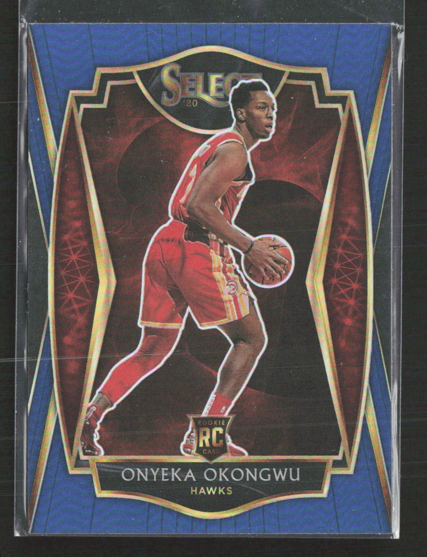 2020-21 Panini Select #186 Onyeka Okongwu Blue Prizms RC Hawks (S)