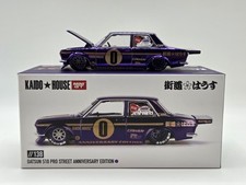 Mini GT Kaido House 1:64 Datsun 510 Pro Street Anniversary Purple #138 Open Box