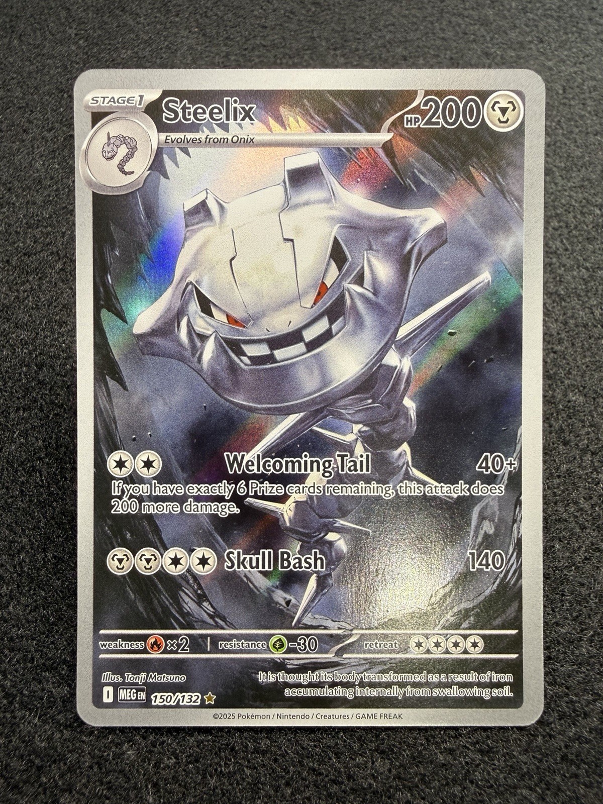 Steelix 150/132 Me01: Mega Evolution Holo