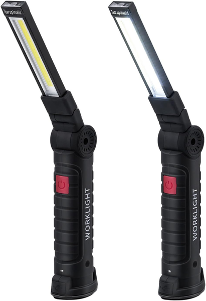 Wigearss 2Er Set Led Werkstattlampe Cob Arbeitsleuchte Aufladbar Mit Magnet Und-image